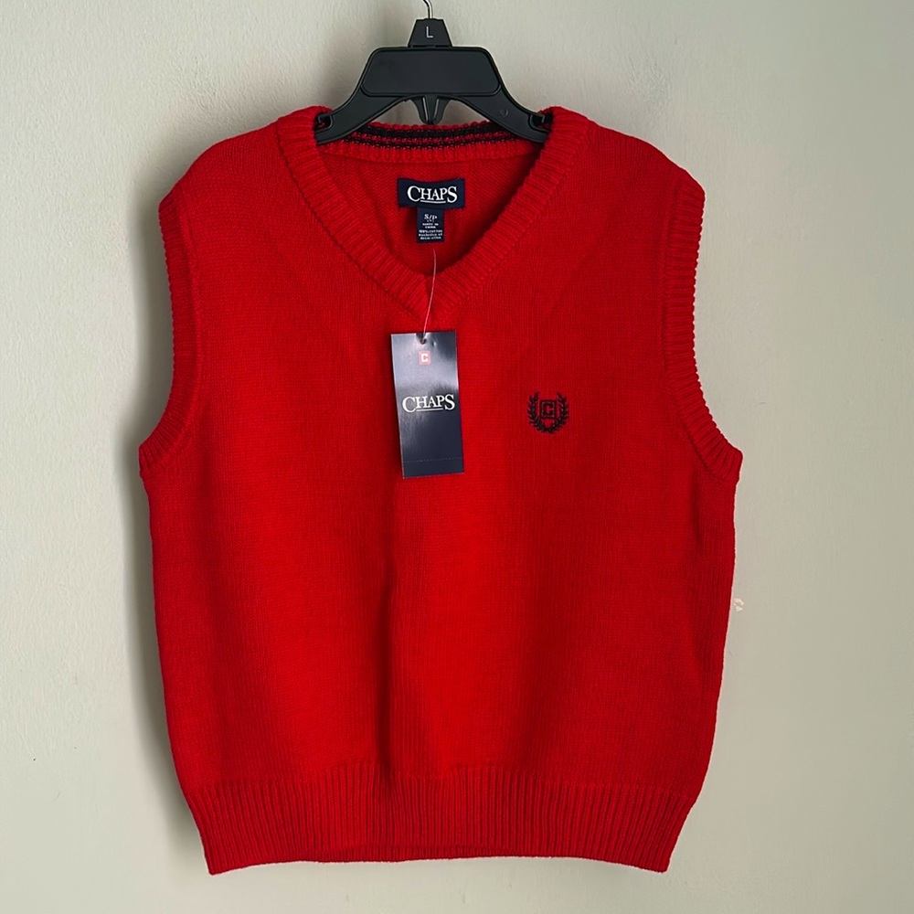 Chaps kids  Red Sweater Vest